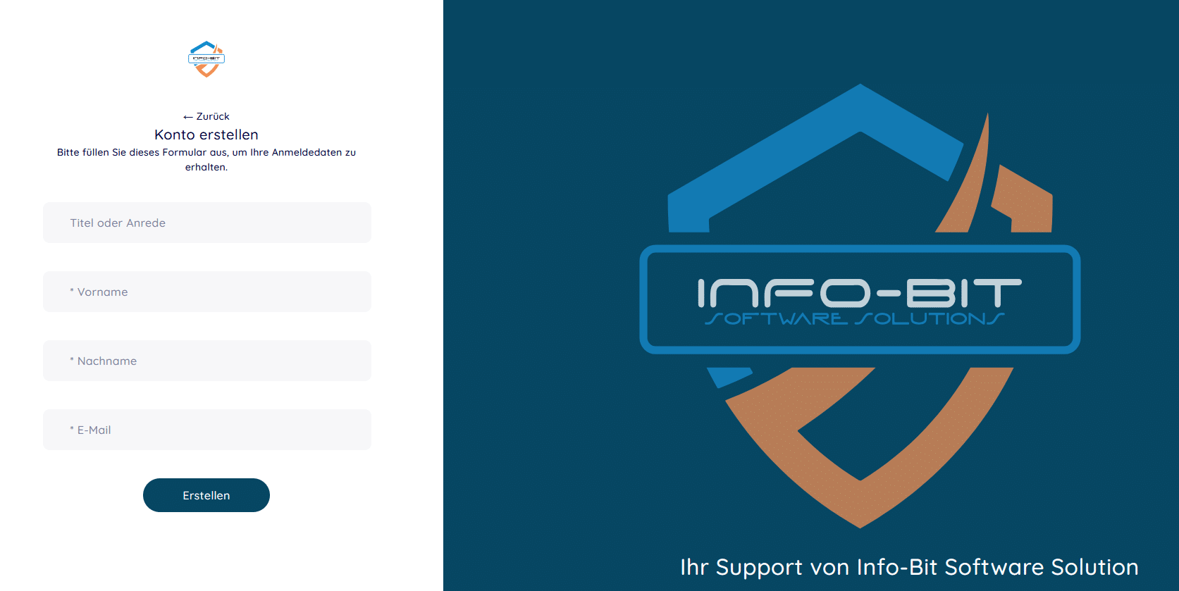 Account für das IBSS-Ticket-System anfordern