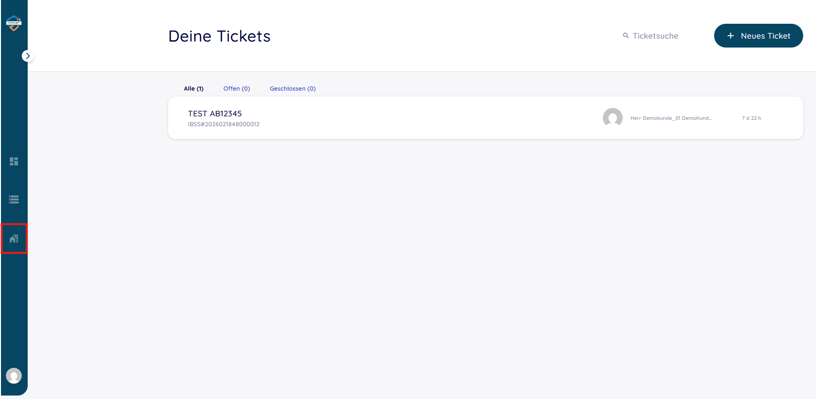 Ansicht: Firmen-Tickets