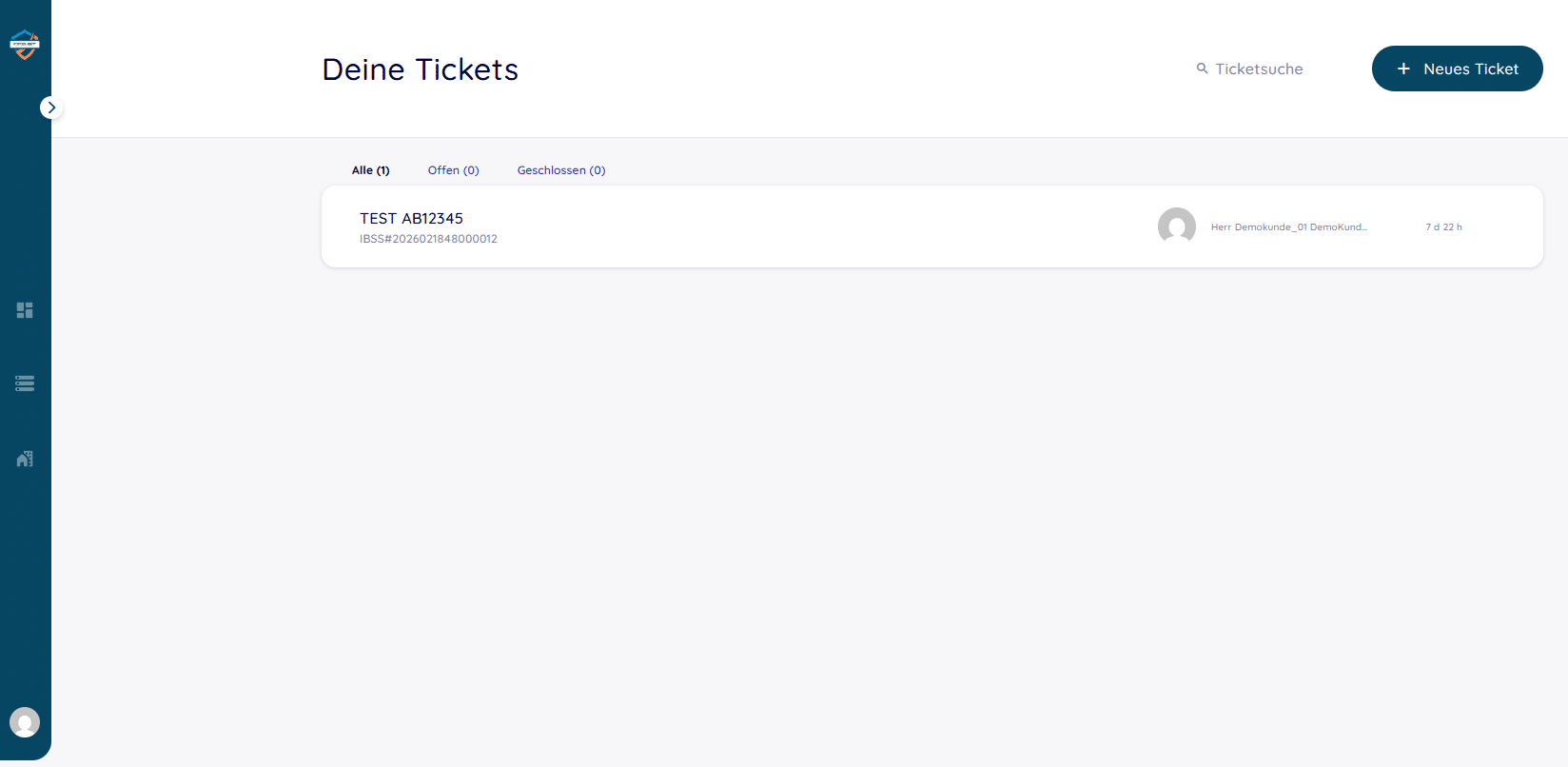 Ansicht: Alle Tickets